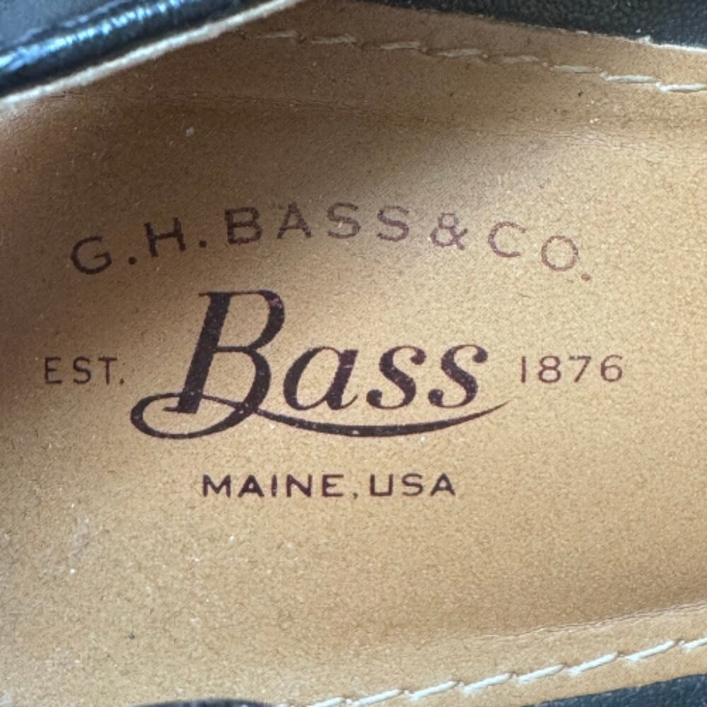 G.H. Bass & Co Black Espadrille Wedge Sandals Ankle Strap Buckle Size 8.5 - Picture 7 of 10